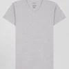 T-shirt en coton stretch gris