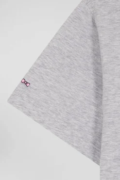 T-shirt en coton stretch gris