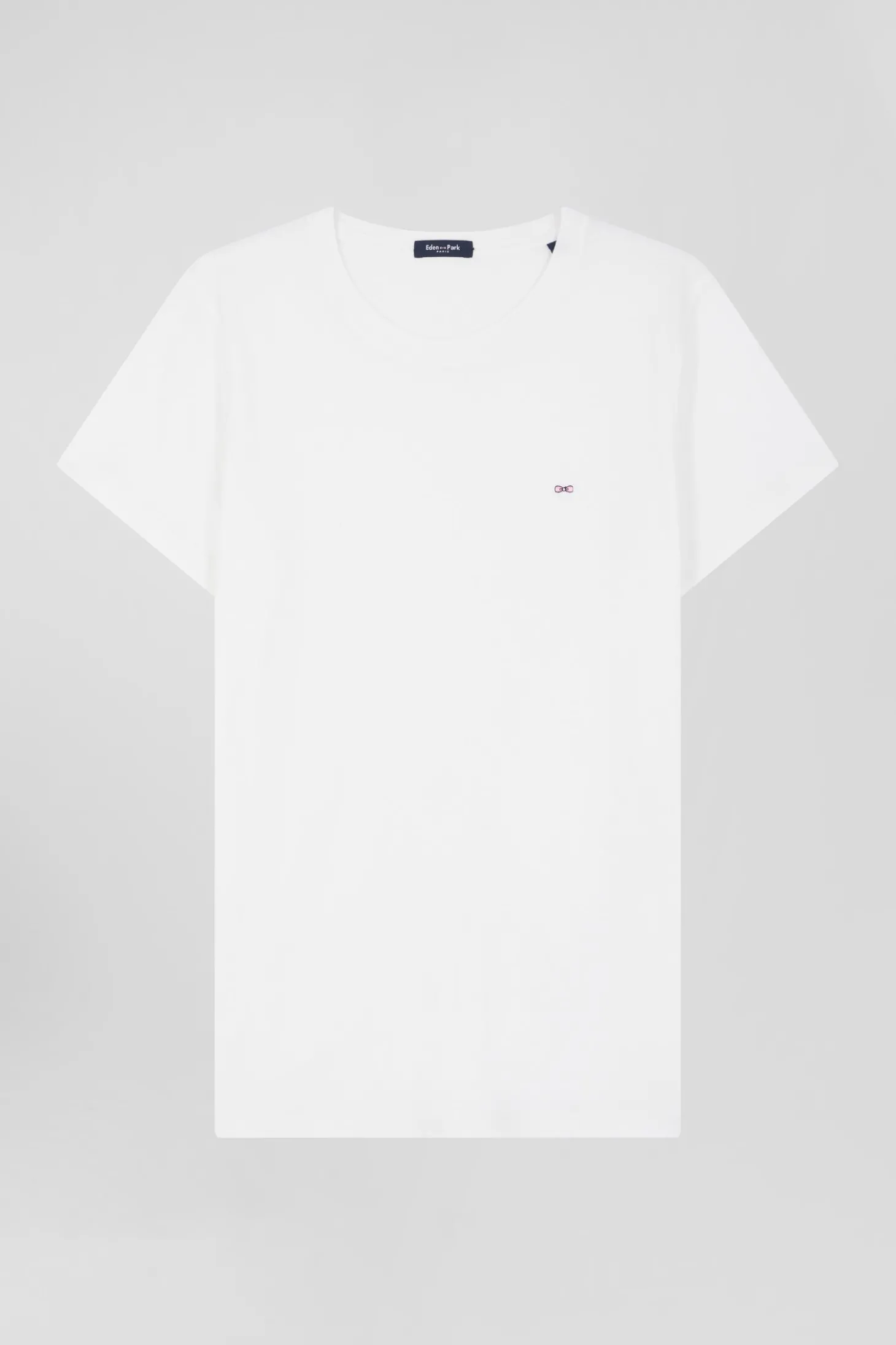 T-shirt femme manches courtes en coton blanc coupe Regular