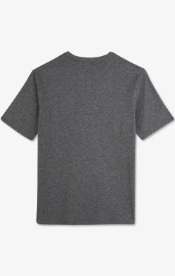 T-shirt gris col rond à manches courtes