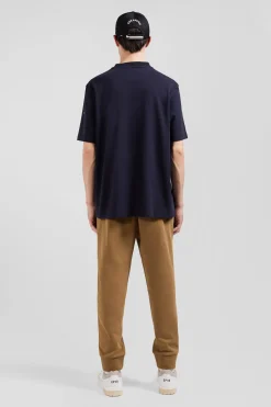 T-shirt manches courtes bleu marine application Eden Park Rugby coupe Oversized