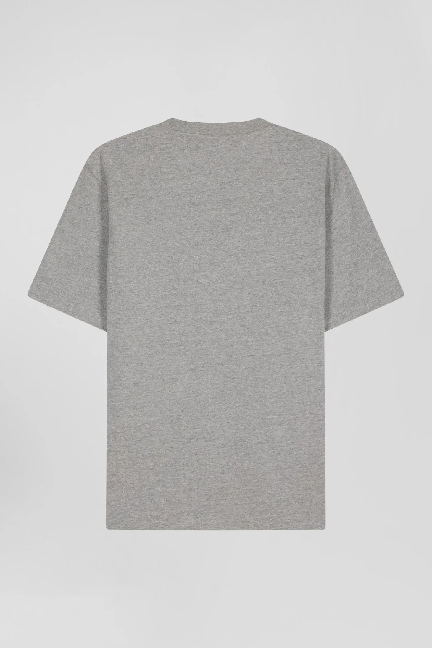 T-shirt manches courtes en coton gris Eden Park French Flair coupe Oversized