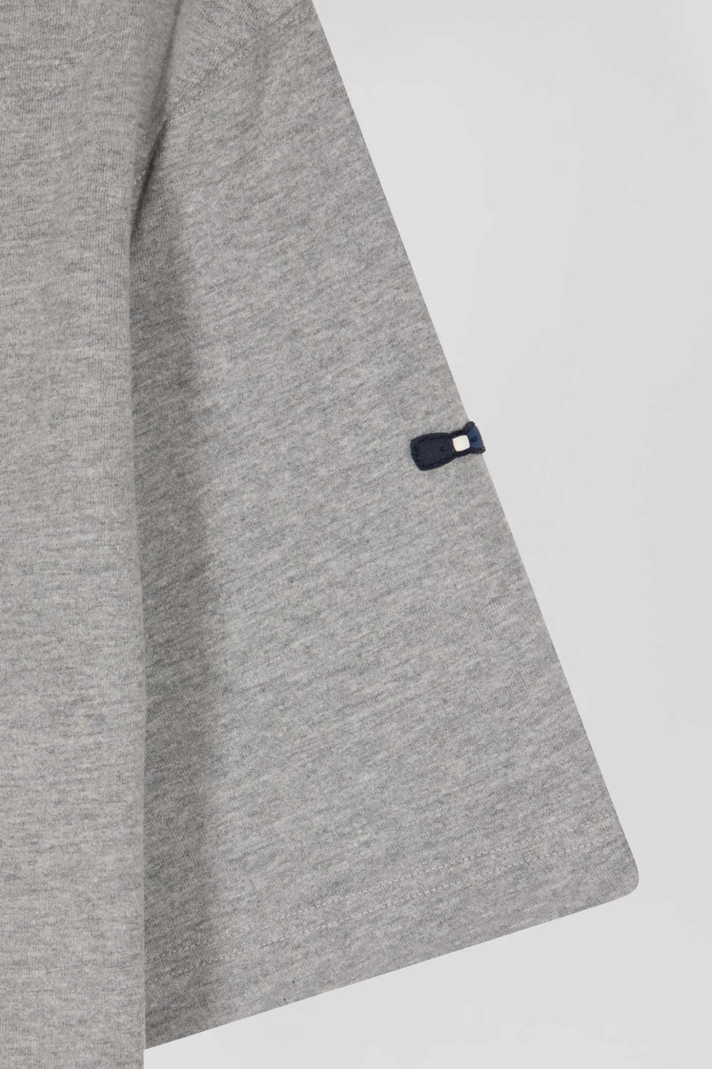 T-shirt manches courtes en coton gris Eden Park French Flair coupe Oversized