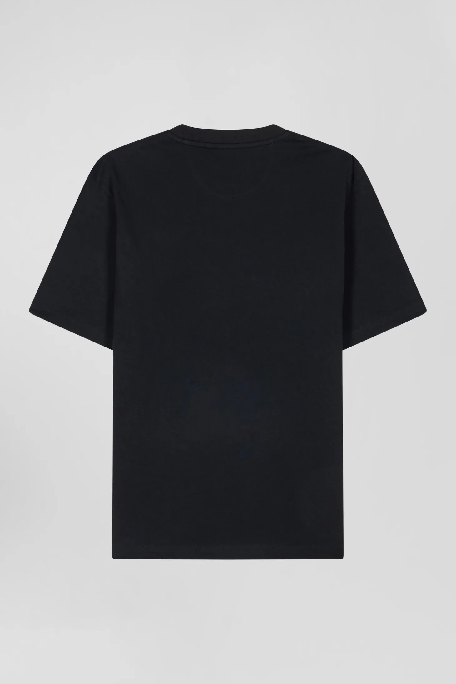 T-shirt manches courtes noir application Eden Park Rugby coupe Oversized