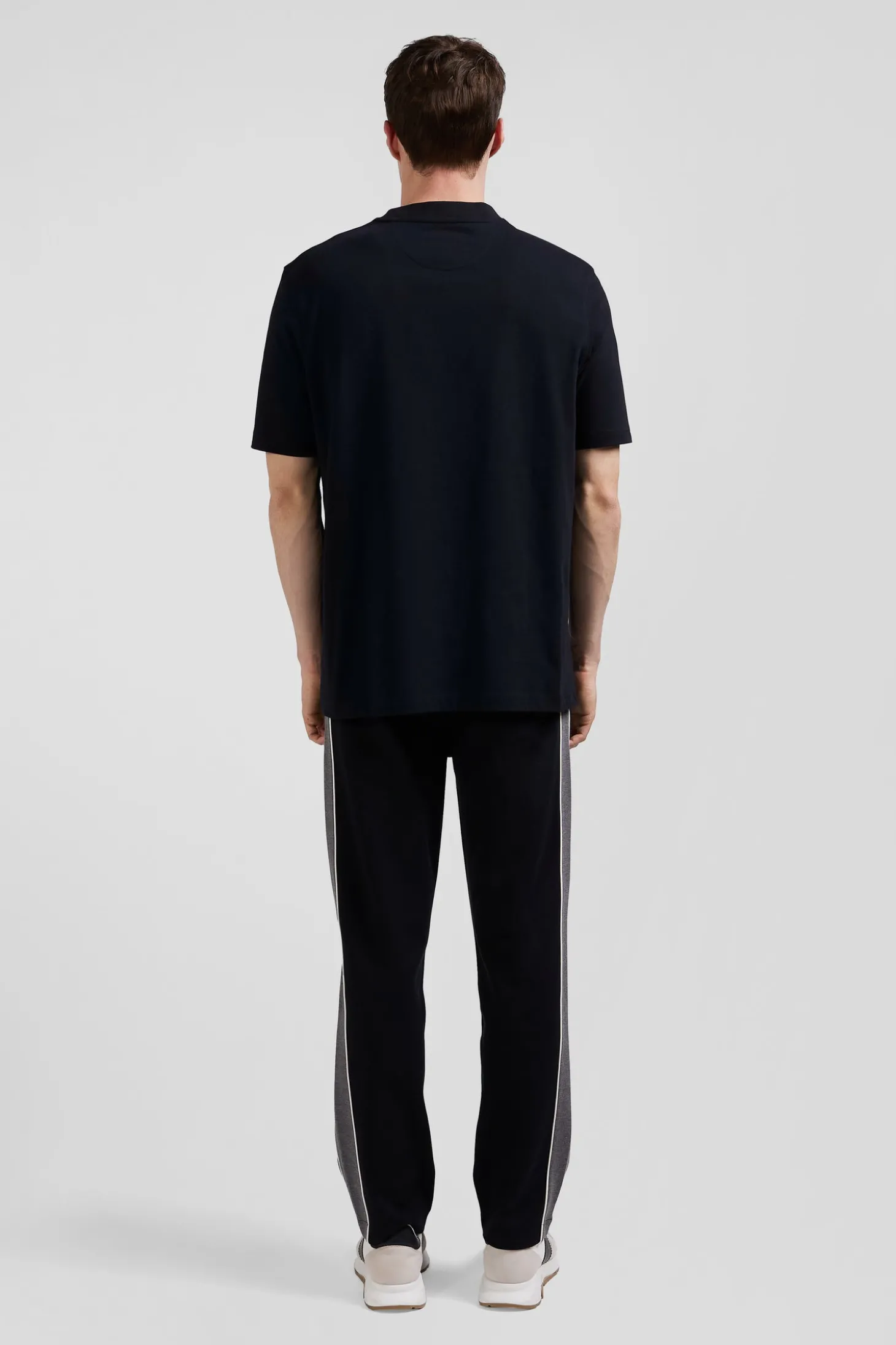 T-shirt manches courtes noir application Eden Park Rugby coupe Oversized