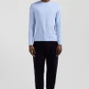 T-shirt manches longues en coton ciel patch dos imprimé fleuri coupe Regular