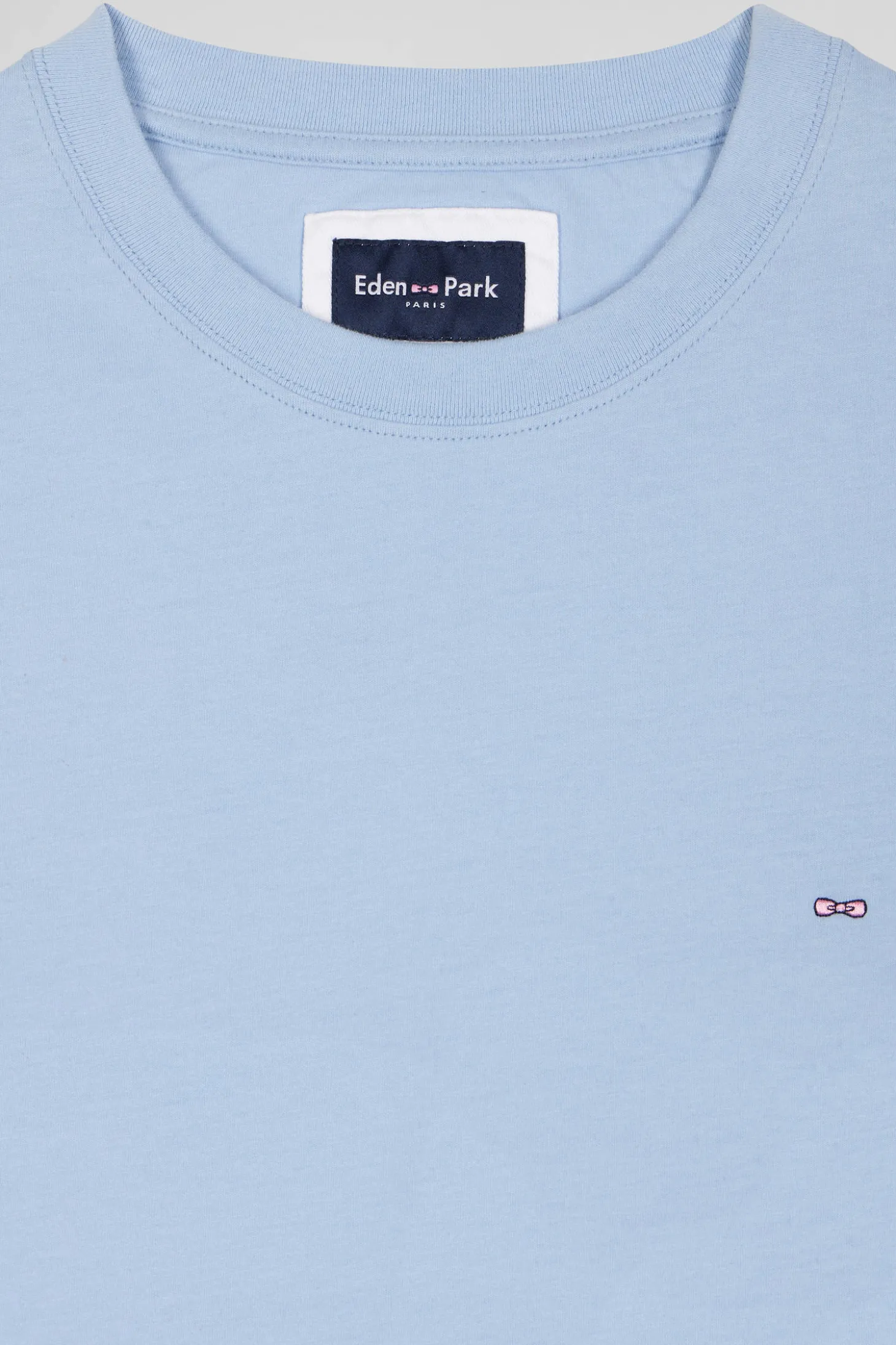 T-shirt manches longues en coton ciel patch dos imprimé fleuri coupe Regular