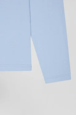 T-shirt manches longues en coton ciel patch dos imprimé fleuri coupe Regular