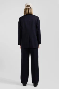 Veste blazer à double boutonnage bleu marine coupe Modern