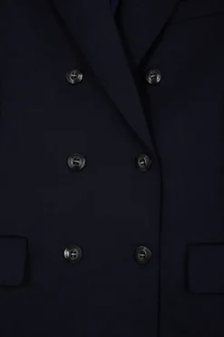 Veste blazer à double boutonnage bleu marine coupe Modern