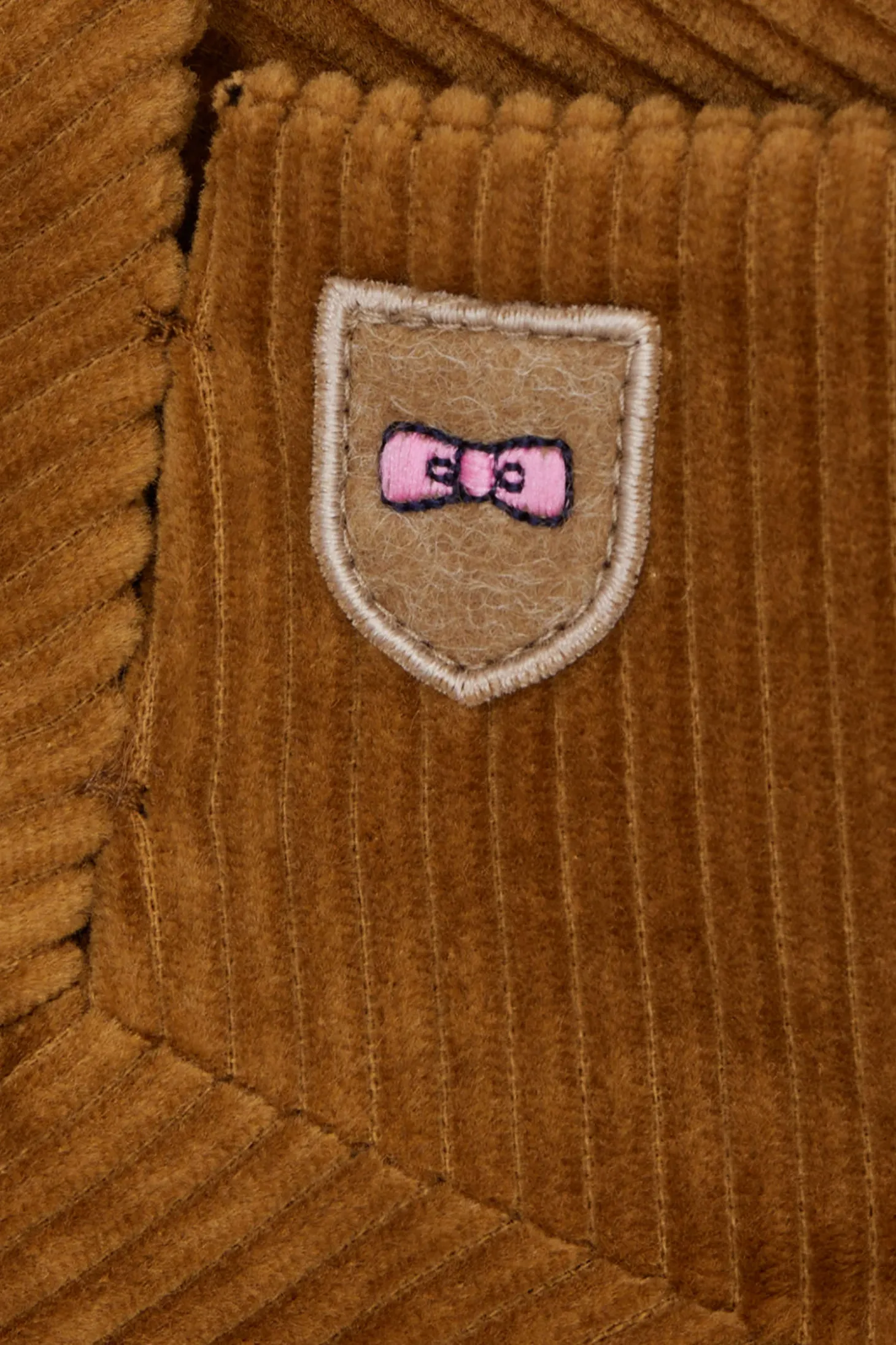 Veste blazer en velours côtelé camel coupe Modern